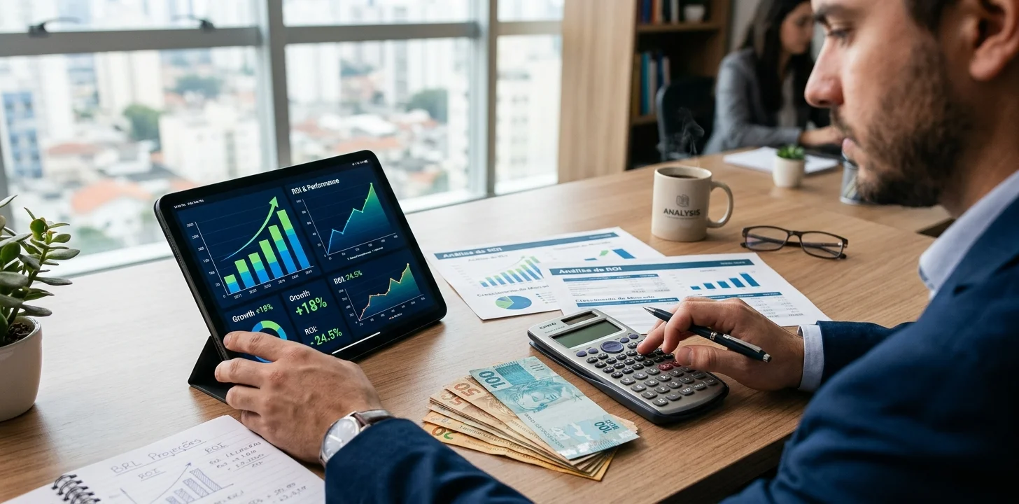 Análise financeira de linha de financiamento de energia